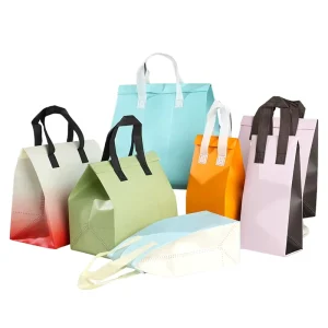 Custom Printed Logo Non Woven Cooler Bag Insulated Thermal Takeaway Lunch Food Delivery Bag