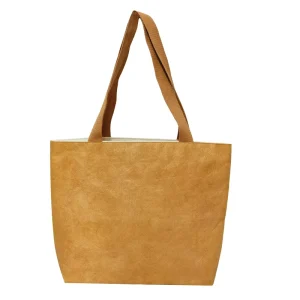 Custom Printed Logo Waterproof Washable One Shoulder Shopping Bag Eco Friendly Material Tyvek Paper Tote Bag