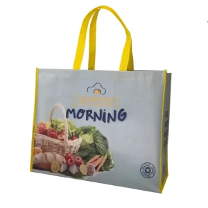 Custom Printed Non Woven Biodegradable Eco Friendly Recyclable Bakery Tote Bags Polypropylene PP