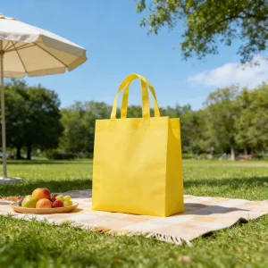 Custom Printed Non Woven Tote Bag Eco Friendly Reusable Shopping Bag Promotional Advertising Bag for Company Branding