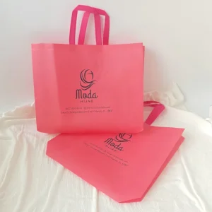Custom Printed Recyclable Non-Woven Fabric Luxury Handbag Customized Logo for Exhibition Supermarket Promotion Socks Storage