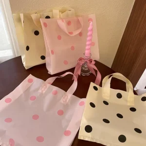 Custom Printed Shopping Bags Bulk Merchandise Bags Plastic Boutique for Small Business Retail Bag with Logos Reusable
