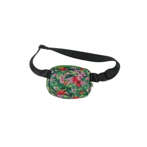 Custom Printed Waterproof Neoprene Cooler Bags with Zipper Closure Adjustable Waist Crossbody Strap-Unisex Outdoor Use