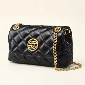 Custom Quiet Luxury Aesthetic Women Handbag Diamond Quilted Minimalist Leather Crossbody Bag for Women