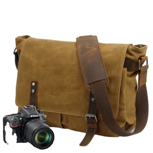 Custom Retro Vintage Travel Laptop Men Canvas Satchel Single Shoulder Crossbody Bag Women’s Messenger Bags