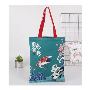 Custom Reusable Large Capacity Shoulder Shopping Bag Natural Cotton Canvas Tote Bag Of Great Quality