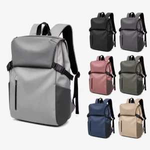 Custom Rolltop Backpack Factory Waterproof Expandable Laptop Bag Student Backpack with Wet Dry Pocket for College School