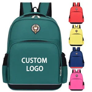 Custom School Bag LOGO Oxford Fabric Children’s Backpacks Large capacity Waterproof Polyester Primary School