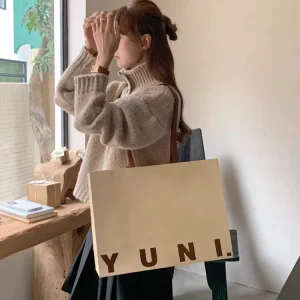 Custom Shopping Luxury Paper Bags with Your logo Promotional Paper Cloth Gift Bag with Handle