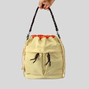 Custom String Bucket Bags Large Capacity Nylon Drawstring Shoulder Tote Shopping Gym Korean Summer Leisure Waterproof Crossbody