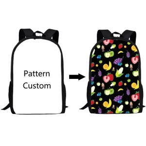 Custom Sublimation Blank Light Children’s Kids Preschool Large Capacity Waterproof Backpack Bags Outdoor Laptop Student Backpack