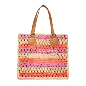 Custom Summer Chic Trending Straw Beach Eco Friendly Tote Bag for Women