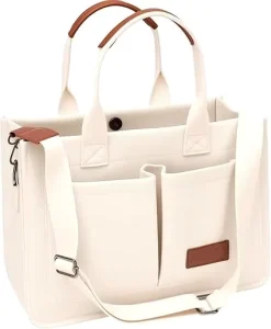 Custom Tote Bag for Women With Compartments Large Canvas Tote Purse Crossbody Bags Work Laptop Book Bag Satchels Handbags