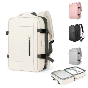 Custom Travel Backpack With Shoe Component 3 Carry On Options Laptop Luggage Bag Oxford Expanding School Bag Execut Backpack