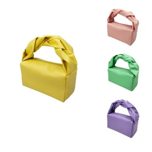Custom Travel Cosmetic Makeup Carry Purse Small Portable Waterproof Zipper Closure Fashion PU Leather Handbag for Women