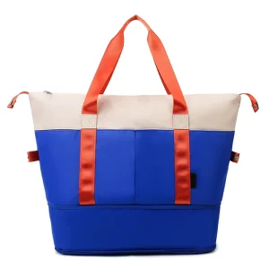 Custom Travel Utility Gym Bag Zipper Waterproof Yoga Sport Duffle Bag with Shoe Compartment