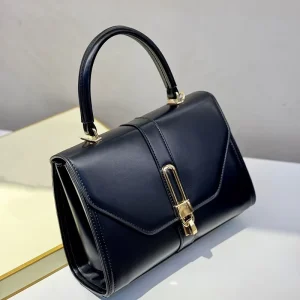 Custom Trendy LOCK Designer Purses Handbags Ladies Hand Bag Vegan PU Leather Bags for Women Luxury