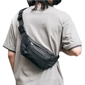 Custom Unisex Outdoor Waterproof Running PVC Zipper Waist Bag Anti-theft Fashion for Men & Women