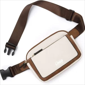 Custom Vegan Leather Belt Bag for Women Adjustable Crossbody & Waist Fanny Pack with Stylish Design