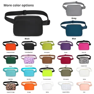 Custom Waterproof Nylon Sport Yoga Everywhere Belt Bag Women’s Hip Bum Waist Bag Chest Crossbody Bags Fanny Pack for Women