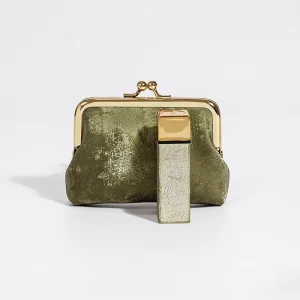 Custom Women Portable Genuine Leather Small Mini Storage Bag Purses Pouch Lipstick Bags