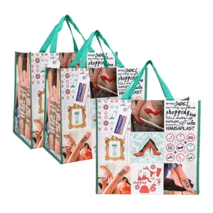 Custom Woven Shopping Bags High Quality and Factory Price for Interior Design Clothing Grocery Gift Use