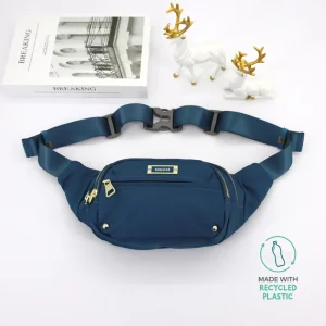 Custom logo Classical Fancy Pack Hiking Belt Pouch Bum Bag Outdoor Unisex Nylon Waterproof Waist Bag with Adjust Belt