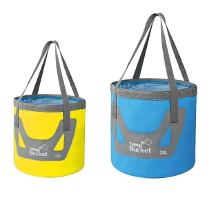 Customer Logo 500D PVC Folding Fishing Bag Waterproof Bucket with Folding Foot Spa Bag