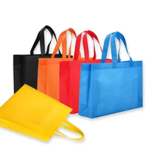 Customisable ODM/OEM Non-Woven Tote Bags with Long Handle Reusable Grocery Bags for Business and Women for Shopping