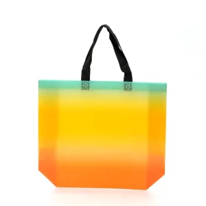 Customizable Eco Friendly Recyclable Nonwoven Tote Bag Reusable Exhibition Supermarket Shopping Shoulder Handle Bag
