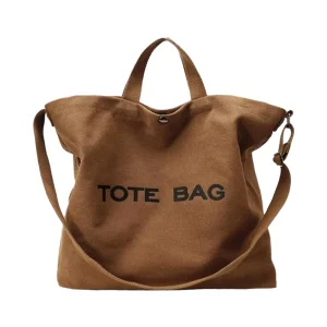 Customizable Large Capacity Women’s Tote Bag 100% Cotton Heavy-duty Canvas Shopping Bag Crossbody Bag for Shopping
