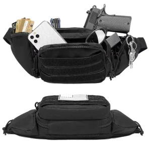 Customizable Logo Concealed Carry Belt Anti Theft Unisex Nylon Tactical Fanny Pack for Outdoor Camping Sports Cycling Hiking