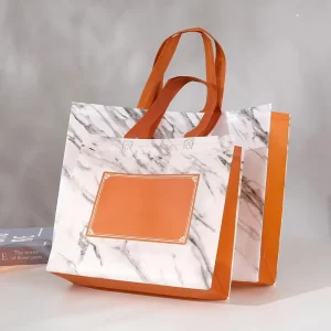 Customizable Non Woven Shopping Bag Reusable Eco Friendly PP Tote Bag with Logo Printing for Apparel Packaging