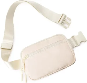 Customizable Pattern Adjustable Polyester Belt Bag Fanny Pack Cross Body Zipper Waist Bag Logo