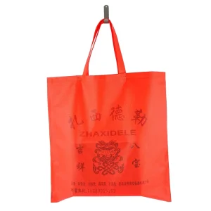 Customizable Printed logo Recycle Eco Friendly Fold Non Woven Tote Shopping Bag Reusable