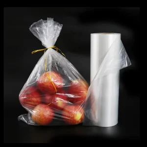 Customizable Transparent Thick Clear PE Plastic Side Gusset Bag for Supermarket Shopping and Exhibitions Flat Roll Bag