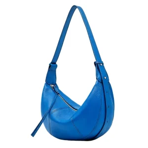 Customizable Women’s Crossbody Bag Leather Material Saddle Design Vintage Look Reinforced Stitching Fashion