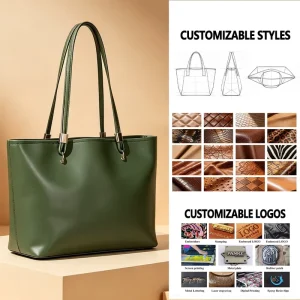 Customizable Women’s Satchel Bag PU Handbag Solid Color Casual Bag Open Portable