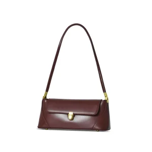 Customize Luxury PU Women’s French Clutch Shoulder Bag Zip Closure Single Strap Cotton Lining
