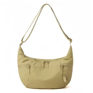 Customize RFID Water Resistant Multi Pocket Sling Bag Dumpling Bag Eco-friendly Women Men Hobo Crescent Crossbody Bag