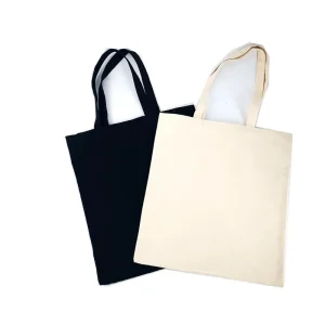 Customize Size Solid Color Plain Tote Bag Blank Large Canvas Bag Blank Cotton Tote Bag