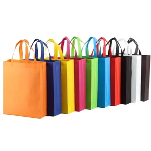Customized Color Eco friendly Reusable Non Woven Personalize Tote Shopping Bag