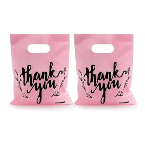 Customized Color and Logo Printing Reusable Plastic Shopping Packaging Bags