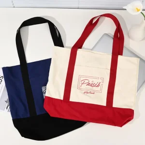 Customized Cotton Tote Bag Printed Logo Design Canvas Bag High-quality Canvas Material Tote Bag