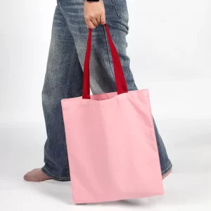 Customized Eco Friendly Canvas Tote Bag with Shoulder Closure and Printed Logo for Advertising and Gift Giving Students