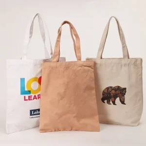 Customized Eco Friendly Cotton Canvas Tote Bag Low MOQ Fashion Style with Logo Print for Carry Shopping or Gift