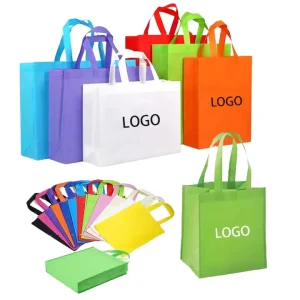 Customized Eco-Friendly Non-Woven Shopping Tote Bag for Supermarket Use Daily Reusable Durable PP Woven Handled Logo Printed Bag