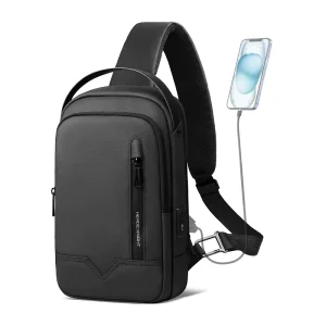 Customized Logo Men’s Fashion Messenger Bags Sling Shoulder Crossbody Bag Waterproof Lightweight Oxford Fabric Outdoor Travel