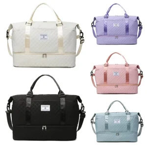 Customized Logo New Travel Multifunctional Waterproof Duffel Travel Bag With Shoe Compartment