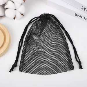 Customized Logo Nylon Mesh Net Small Balls Drawstring Bags Mesh Ball Bags for Toys